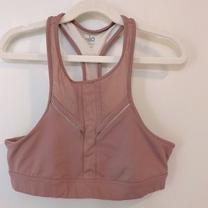 Alo yoga dusty rose bra